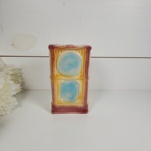Vintage Shawnee USA Wall Pocket Grandfather Clock Mid Century Wall Vase Planter